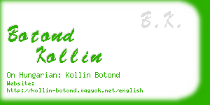 botond kollin business card